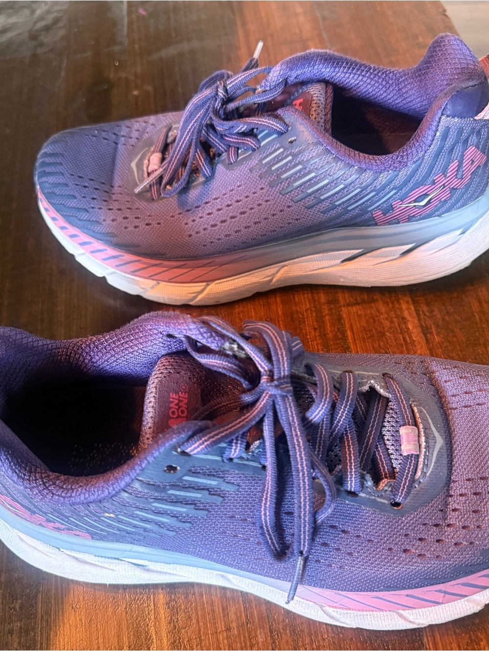 Hoka Women's Purple and Pink Performance Running Shoes